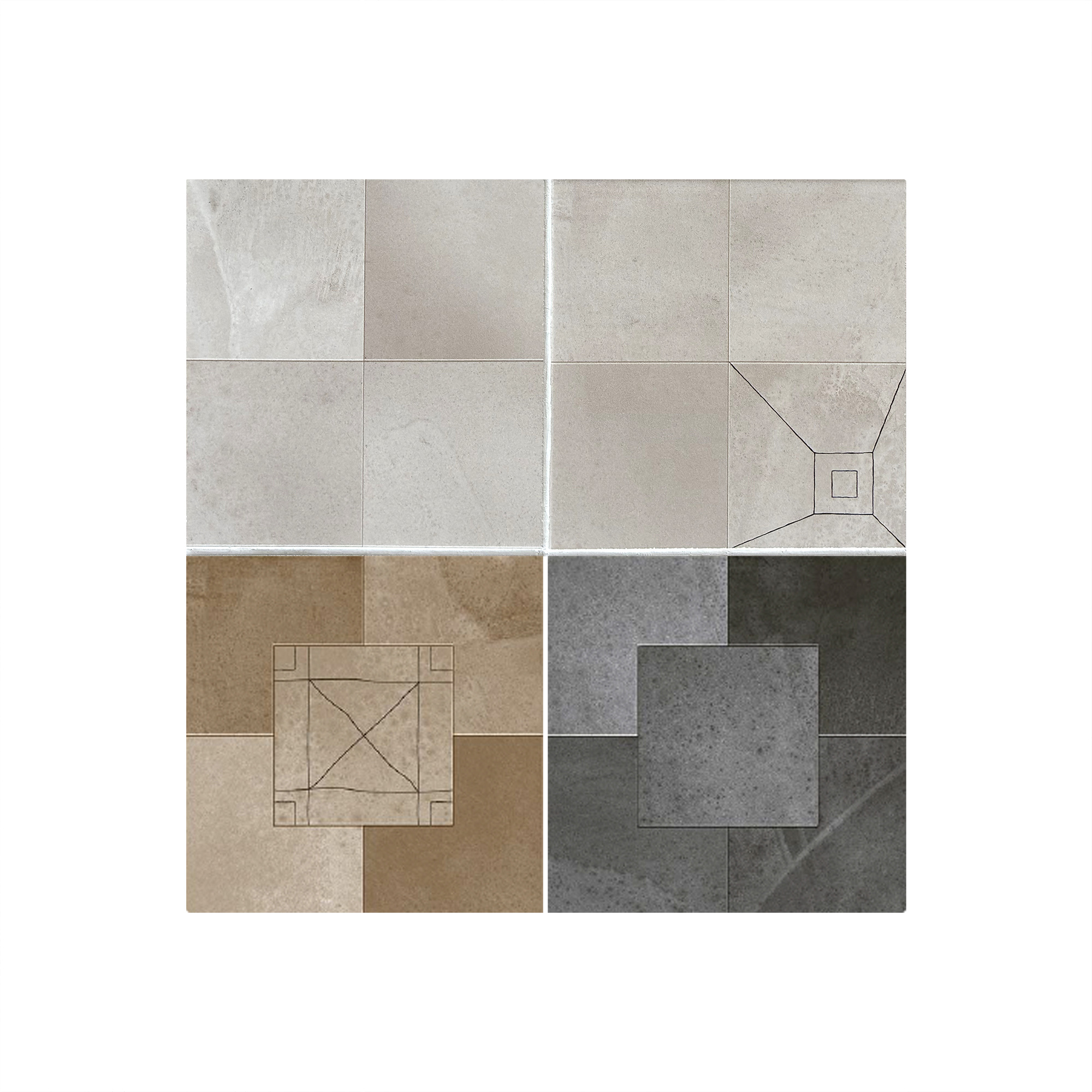 D5-2-8x8''/200x200,Anti-slip + Carving+Transparent Glz