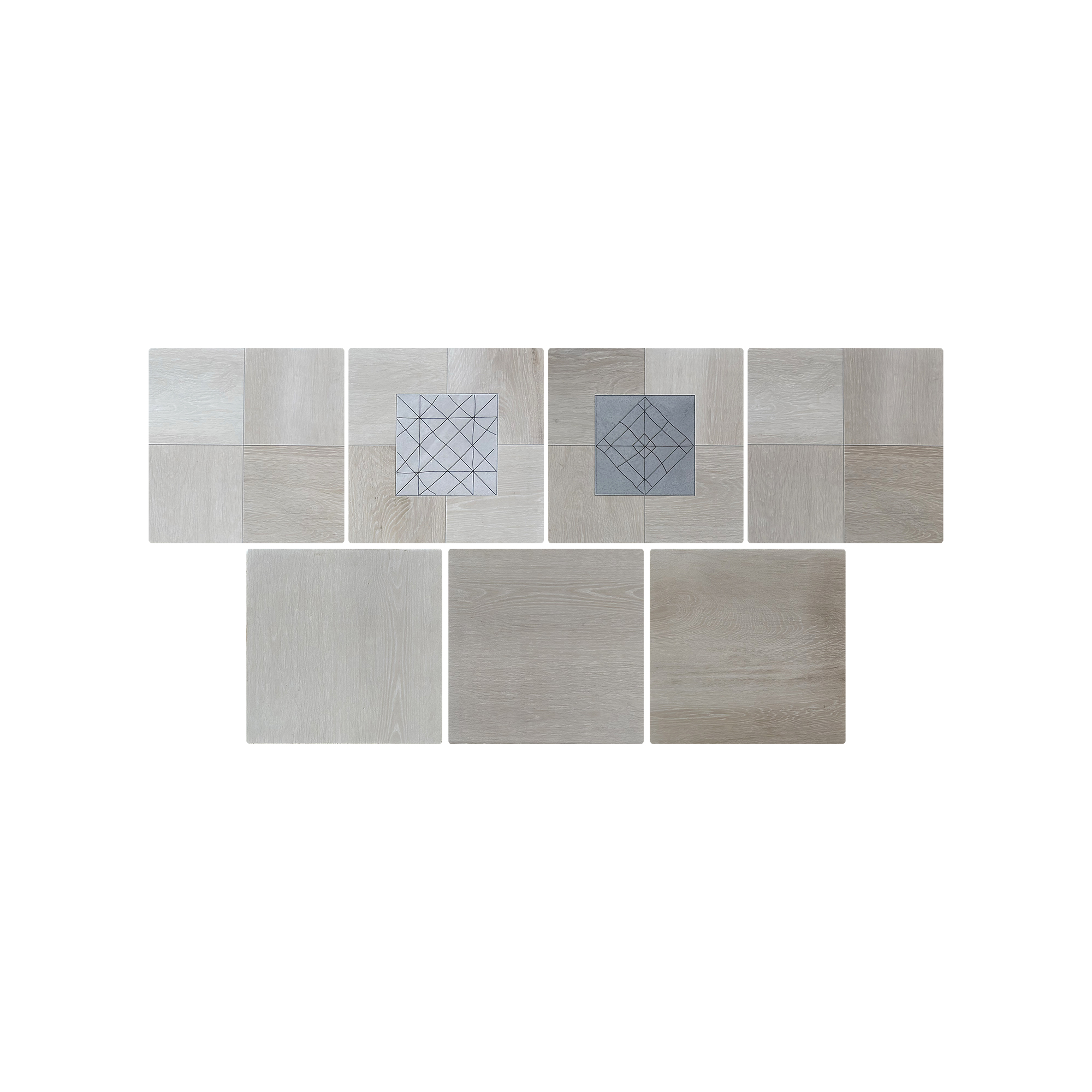 D6-1-8x8''/200x200,Anti-slip + Carving+Transparent Glz