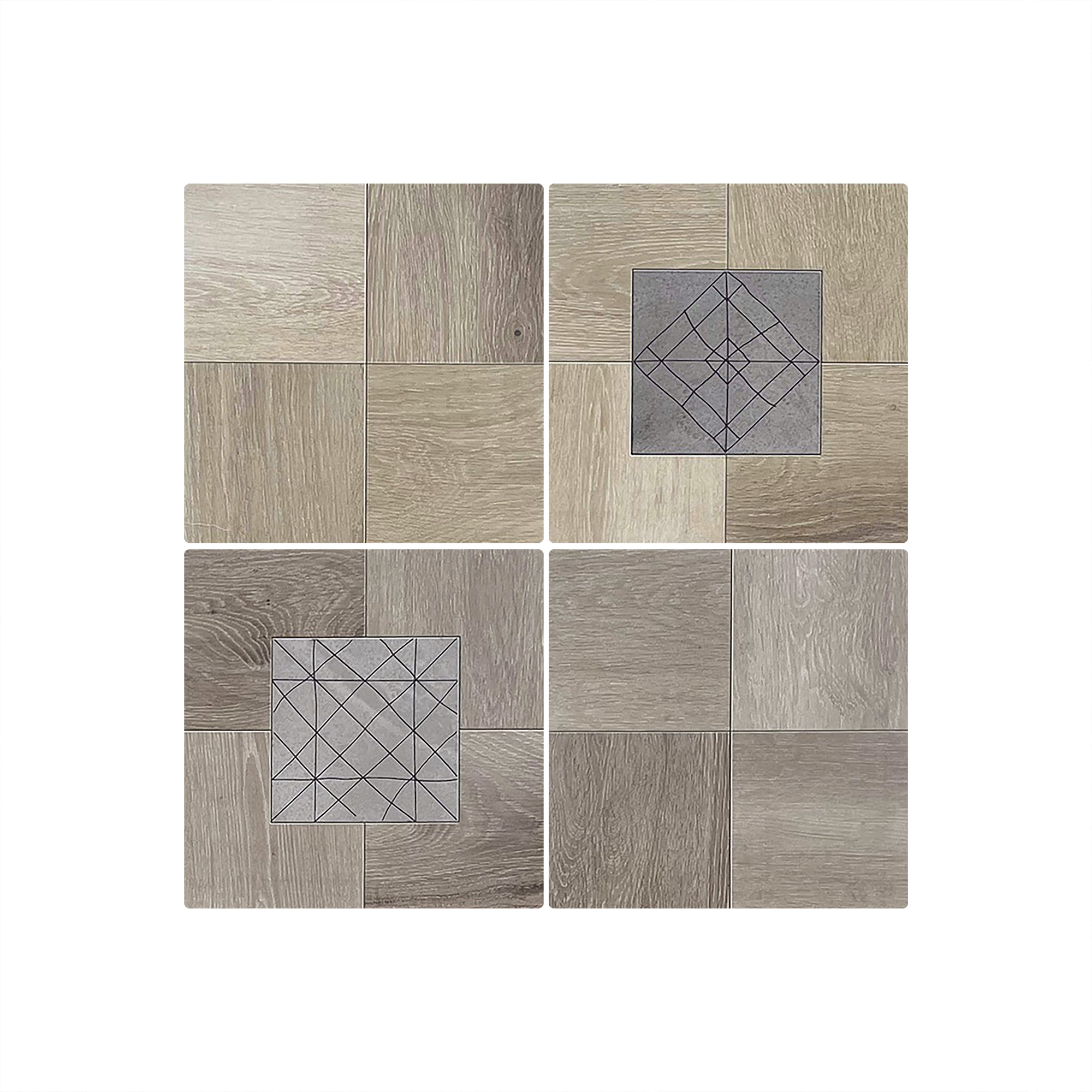 D6-2-8x8''/200x200,Anti-slip + Carving+Transparent Glz