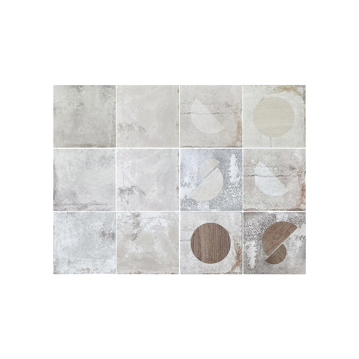 D7-1&D7-2-8x8''/200x200,Anti-slip + Carving+Transparent Glz