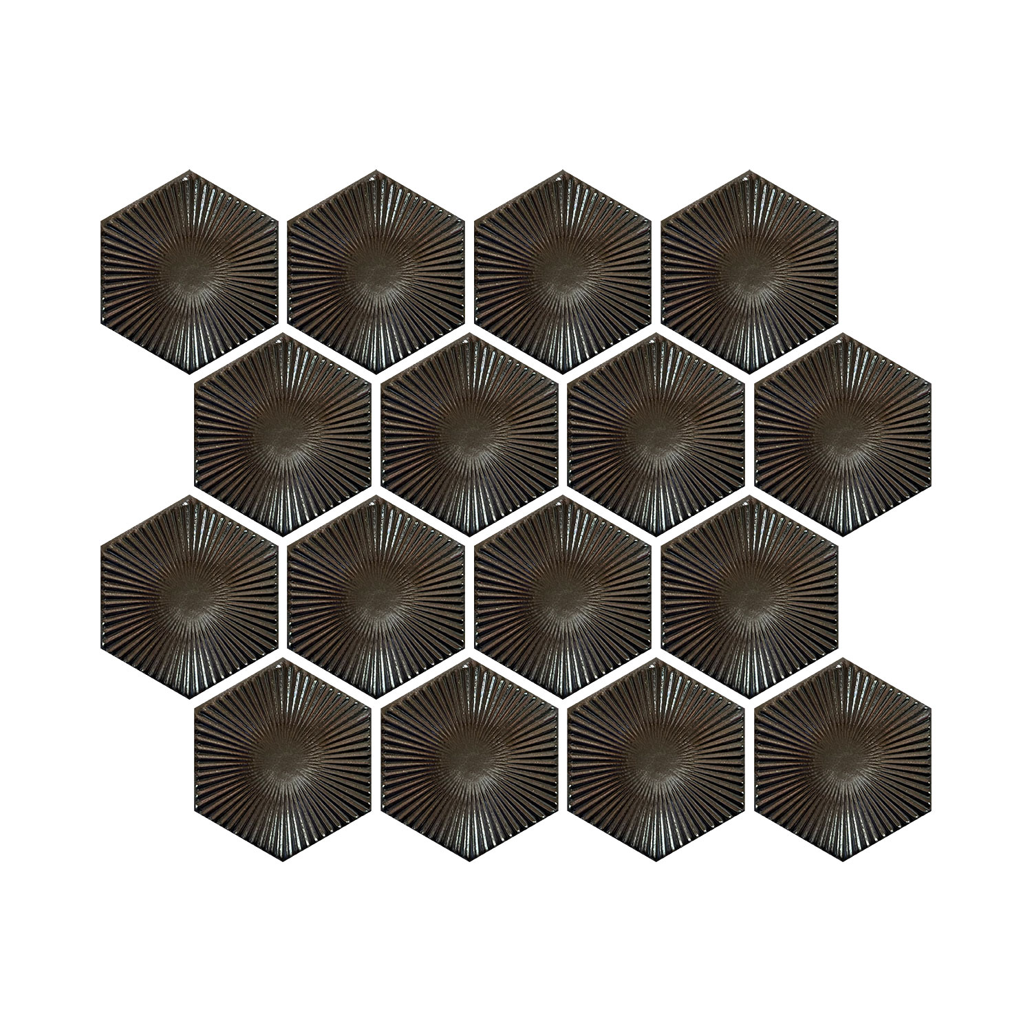	RADIOACTIVE-RAYS HEXAGON-3x3''-24YB-458-6