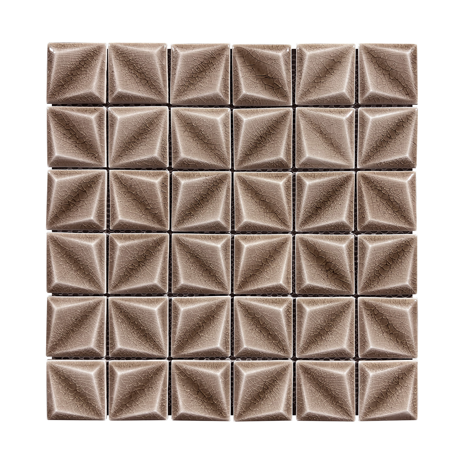 FOUR LEAF CLOVER SERIES SQUARE 2x2''-JB2412-006(24YB-784)-Concave