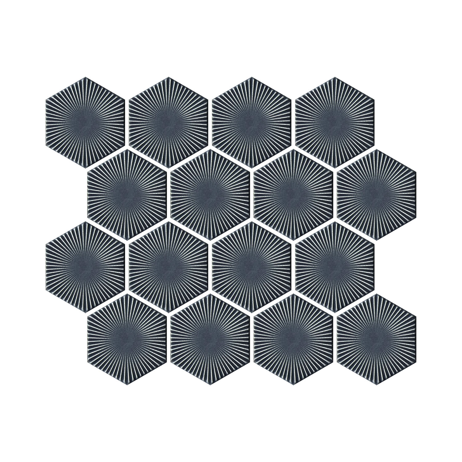 	RADIOACTIVE-RAYS HEXAGON-3x3''-24YB-458-4